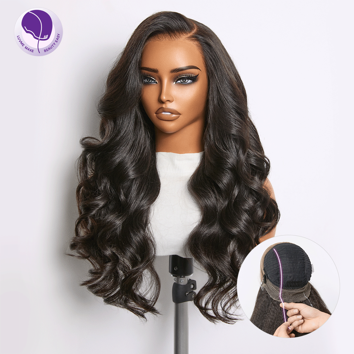 HD Lace Loose Wave T-Part Lace Human Hair Wig | 10"-28"