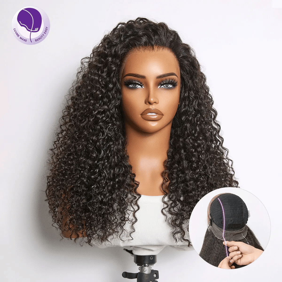 HD Lace Water Wave T-Part Lace Human Hair Wig | 10"-28"