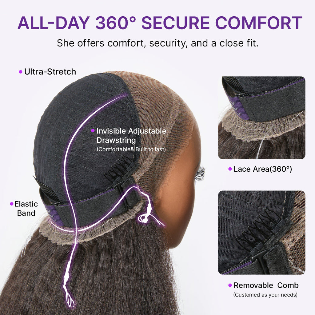HD Lace Water Wave T-Part Lace Human Hair Wig | 10"-28"