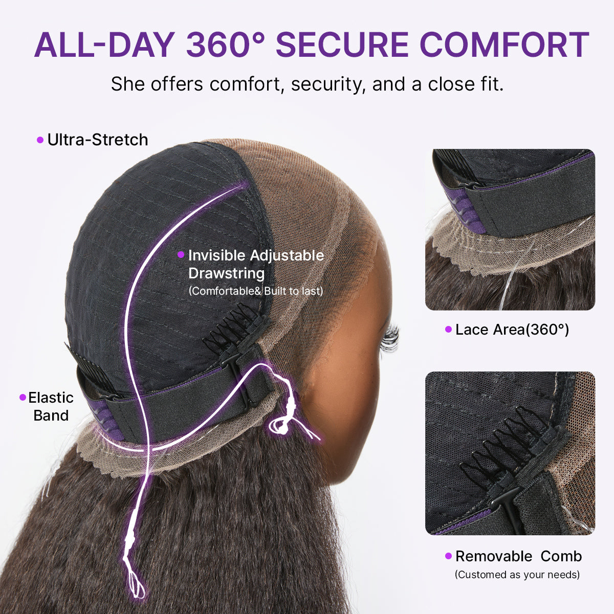 HD Lace Water Wave T-Part Lace Human Hair Wig | 10"-28"