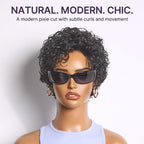 Glueless Curly Human Hair Wig | 8"-14"