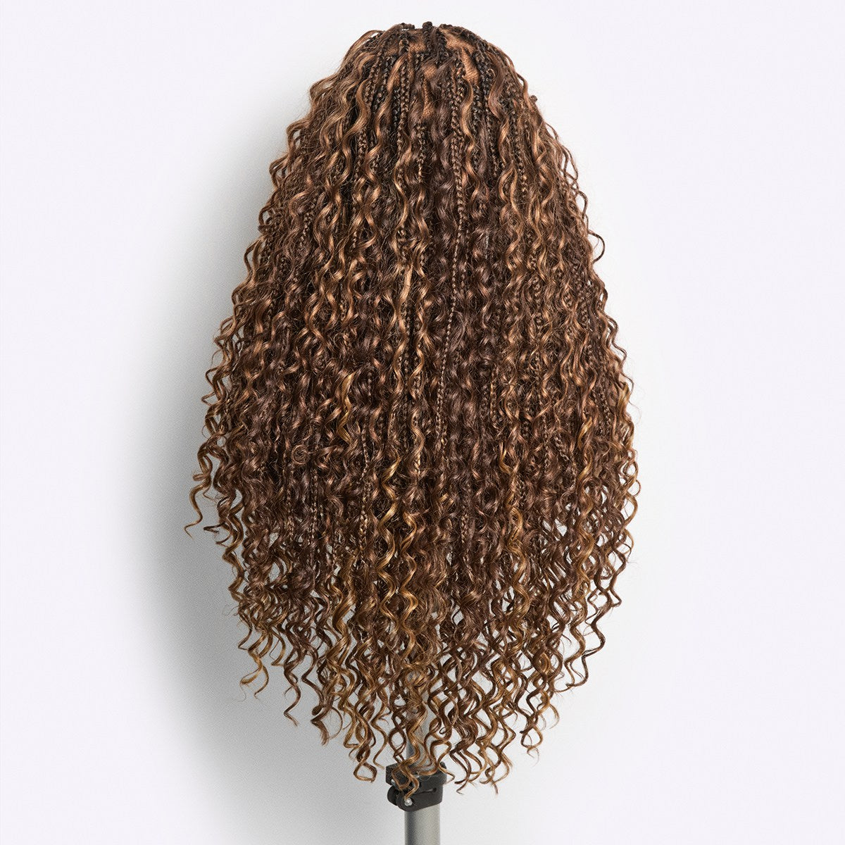 Braided Full Lace Human Hair Wig - Grey | 10"-28"