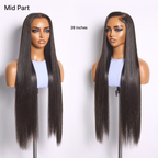 Glueless HD Lace Straight T-Part Lace Human Hair Wig 250% Density | 10"-28"