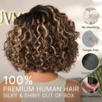 Glueless HD Lace Bob T-Part Lace Human Hair Wig - Highlight | 8"-14"