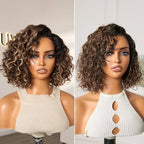 Glueless HD Lace Bob T-Part Lace Human Hair Wig - Highlight | 8"-14"