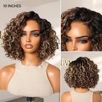 Glueless HD Lace Bob T-Part Lace Human Hair Wig - Highlight | 8"-14"
