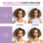 Glueless HD Lace Pixie T-Part Lace Human Hair Wig - Highlight | 8"-14"