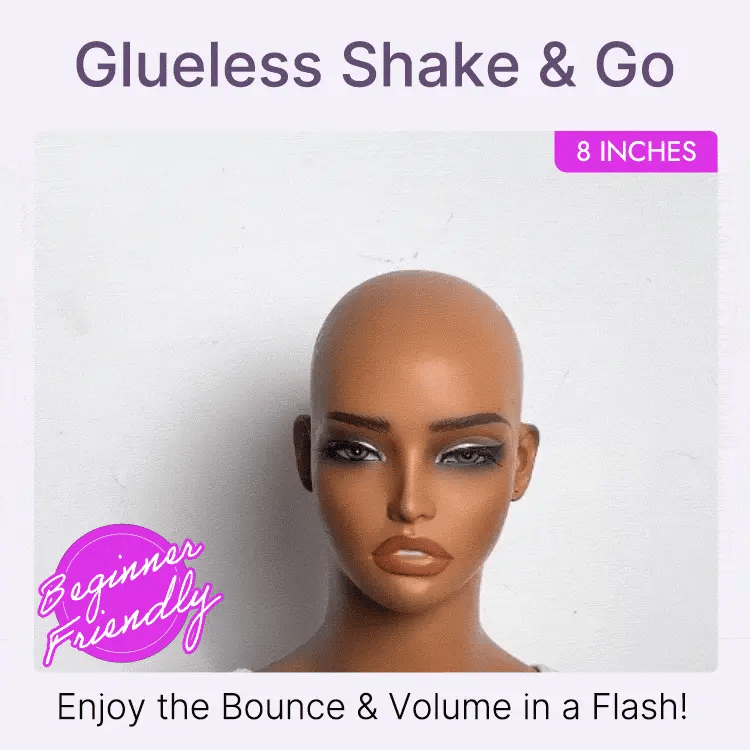 Glueless HD Lace Pixie T-Part Lace Human Hair Wig - Highlight | 8"-14"