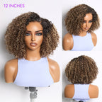 Glueless HD Lace Pixie T-Part Lace Human Hair Wig - Highlight | 8"-14"