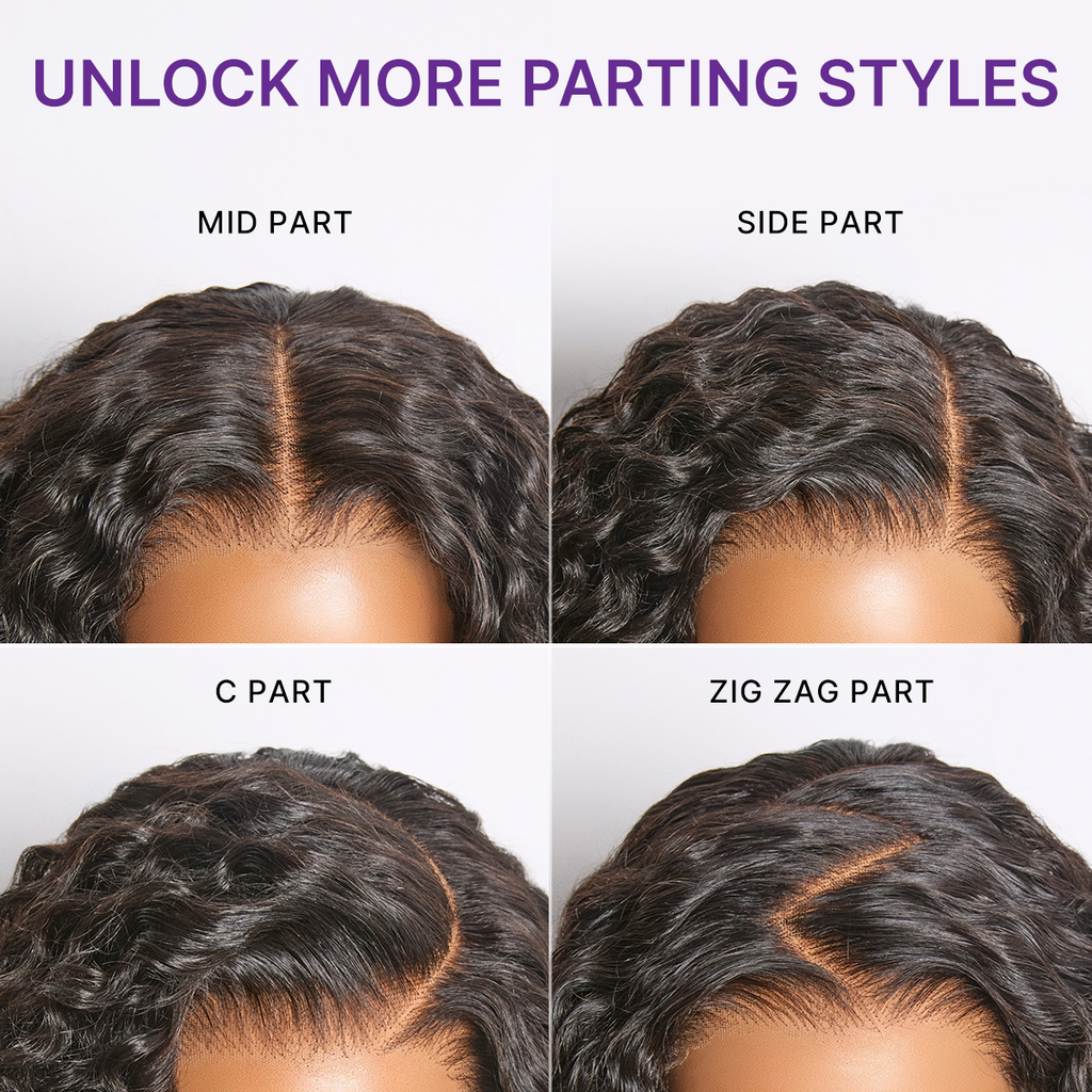 Glueless HD Lace Loose Wave T-Part Lace Human Hair Wig 200% Density | 10"-28"