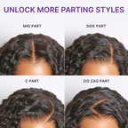 Glueless HD Lace Loose Wave T-Part Lace Human Hair Wig 200% Density | 10"-28"