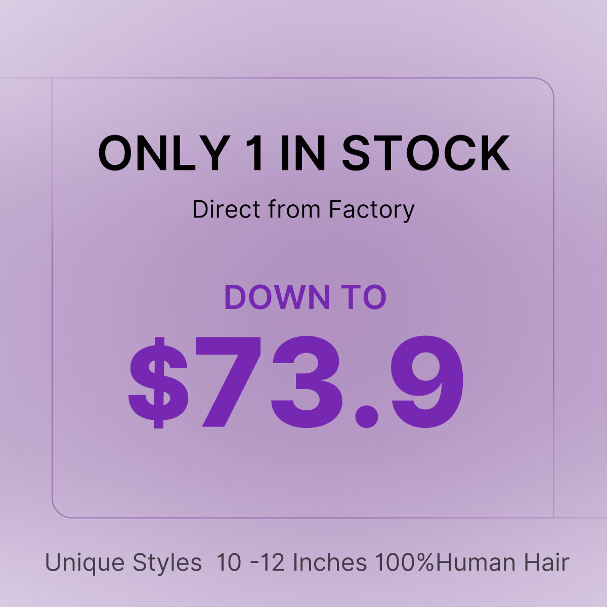 Body Wave Human Hair Wig | 10"-12"