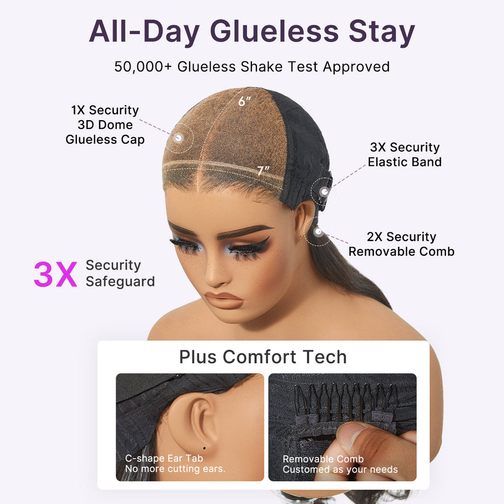 Glueless HD Lace Bob T-Part Lace Human Hair Wig - Ombre | 8"-14"