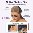 Glueless HD Lace Bob T-Part Lace Human Hair Wig - Ombre | 8"-14"