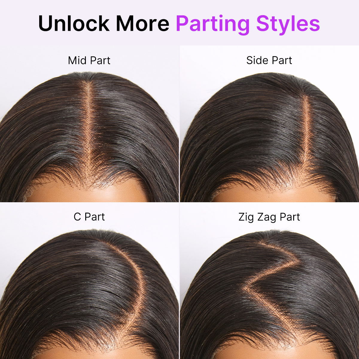 Glueless HD Lace Bob T-Part Lace Human Hair Wig - Ombre | 8"-14"