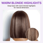 Glueless HD Lace Bob T-Part Lace Human Hair Wig - Highlight | 8"-14"