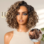 Glueless HD Lace Bob T-Part Lace Human Hair Wig - Highlight | 8"-14"