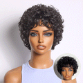 Glueless Curly Human Hair Wig | 8"-14"