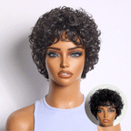 Glueless Curly Human Hair Wig | 8"-14"
