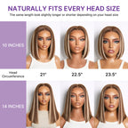 Glueless HD Lace Bob T-Part Lace Human Hair Wig - Highlight | 8"-14"