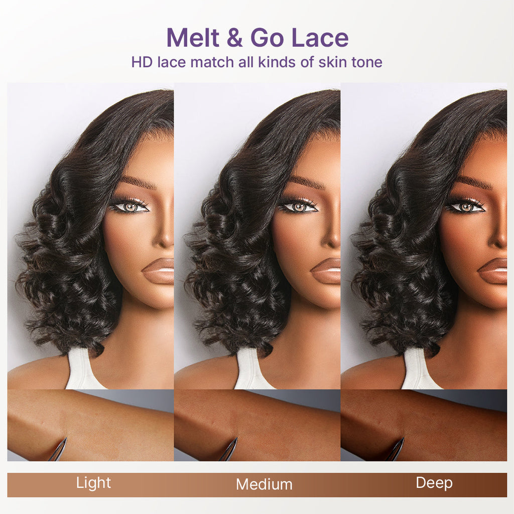 Glueless HD Lace Loose Wave T-Part Lace Human Hair Wig - Blonde 250% Density | 10"-28"