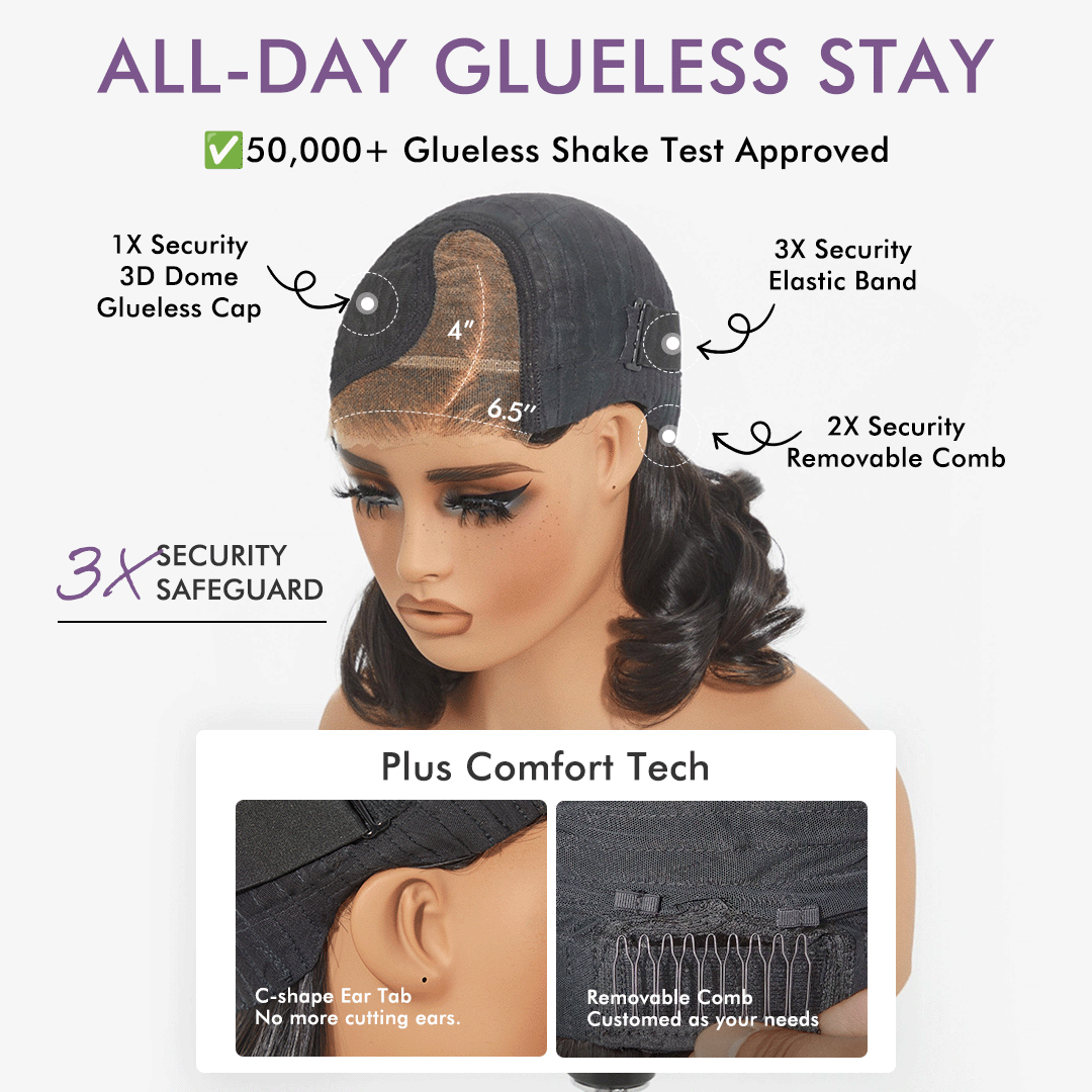Glueless HD Lace Loose Wave T-Part Lace Human Hair Wig | 10"-28"