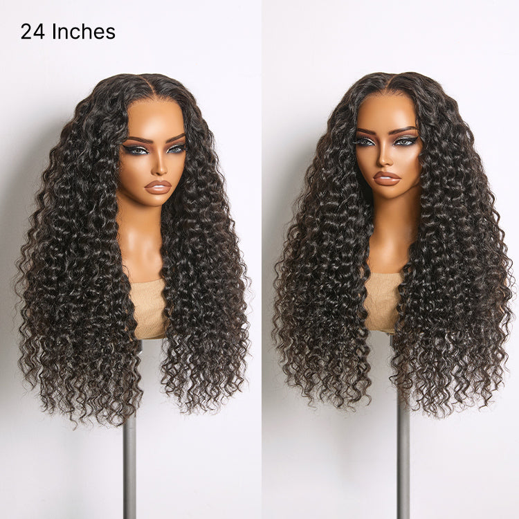 Glueless HD Lace Water Wave T-Part Lace Human Hair Wig 180% Density | 8"-14"