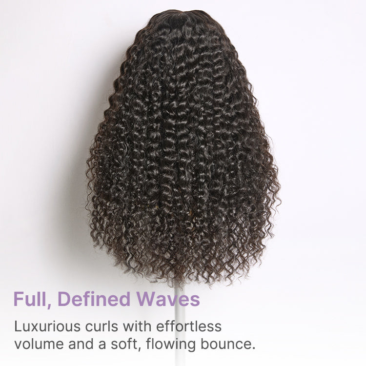 Glueless HD Lace Water Wave T-Part Lace Human Hair Wig 180% Density | 8"-14"