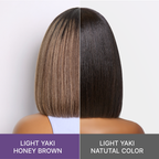 Glueless Bob Human Hair Wig - Highlight with Bangs | 8"-14"