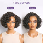 Glueless HD Lace Pixie T-Part Lace Human Hair Wig - Blonde | 8"-14"