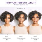 Glueless HD Lace Pixie T-Part Lace Human Hair Wig | 8"-14"