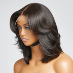 Glueless HD Lace Layered T-Part Lace Human Hair Wig - Red | 8"-14"