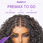 Glueless Braided T-Part Lace Human Hair Wig | 8"-14"
