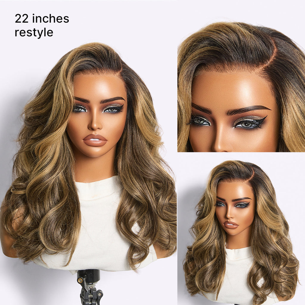 Glueless HD Lace Layered T-Part Lace Human Hair Wig - Red 200% Density | 10"-28"