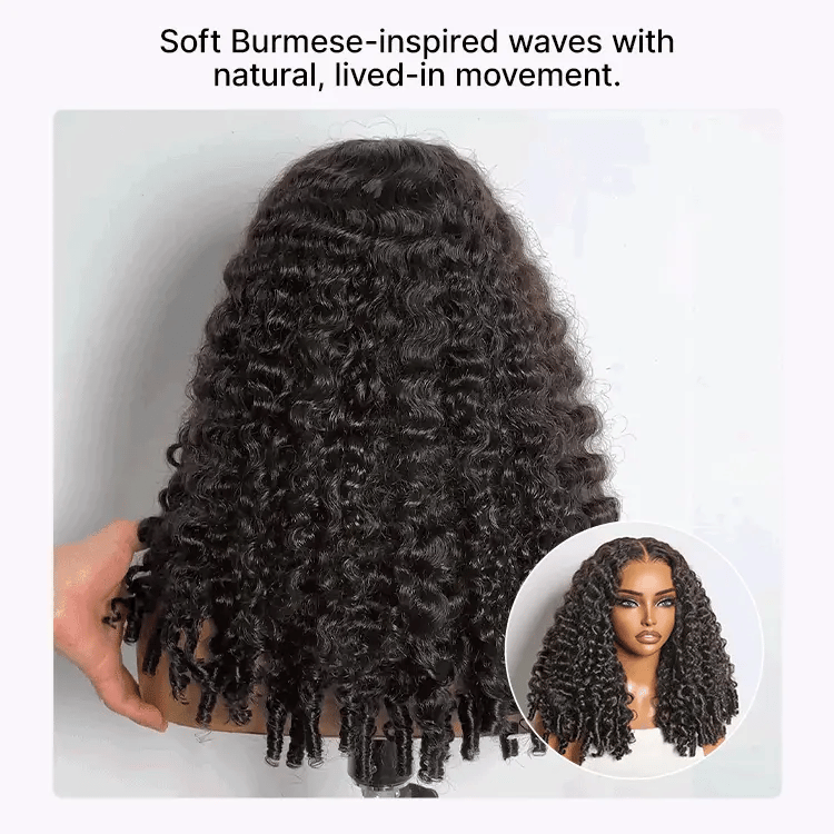 Glueless HD Lace Curly T-Part Lace Human Hair Wig 180% Density | 10"-28"