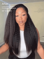 Kinky Straight Human Hair Wig | 10"-28"