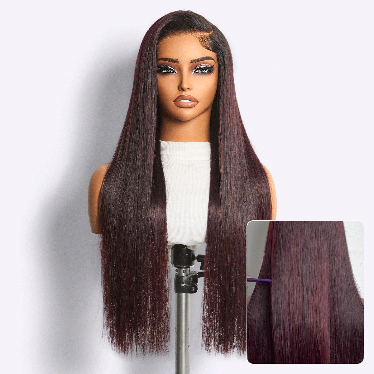 Glueless HD Lace Water Wave T-Part Lace Human Hair Wig - Ombre 180% Density | 10"-28"