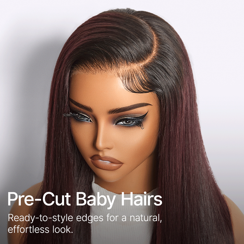 Glueless HD Lace Water Wave T-Part Lace Human Hair Wig - Ombre 180% Density | 10"-28"