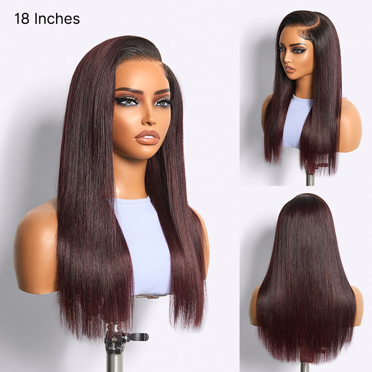 Glueless HD Lace Water Wave T-Part Lace Human Hair Wig - Ombre 180% Density | 10"-28"