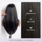 Glueless Layered T-Part Lace Human Hair Wig - Grey | 10"-28"