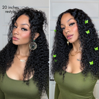 Glueless Curly T-Part Lace Human Hair Wig 250% Density | 10"-28"