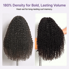 Glueless Curly V-Part Human Hair Wig | 10"-28"