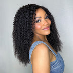 Glueless HD Lace Curly T-Part Lace Human Hair Wig 180% Density | 10"-28"