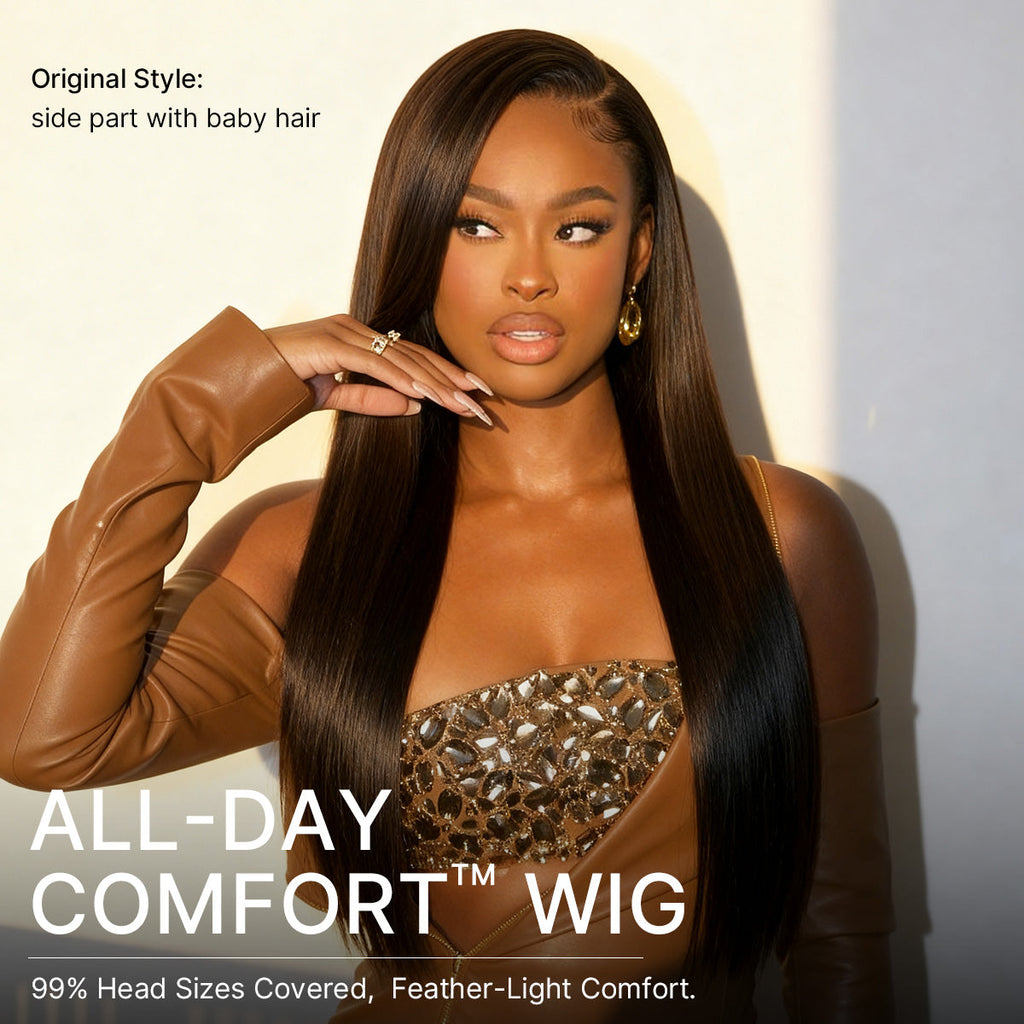Glueless HD Lace Straight T-Part Lace Human Hair Wig 250% Density | 10"-28"