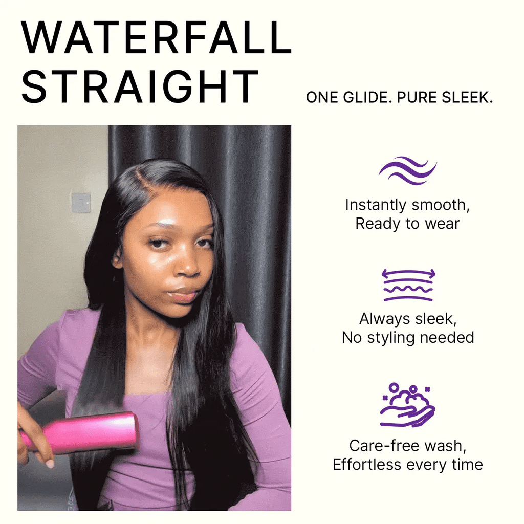 Glueless HD Lace Straight T-Part Lace Human Hair Wig 250% Density | 10"-28"