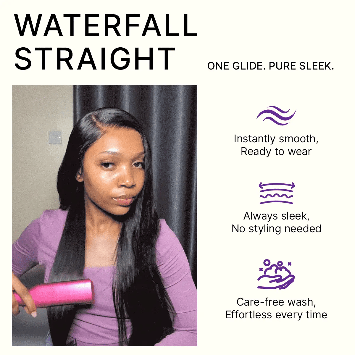 Glueless HD Lace Straight T-Part Lace Human Hair Wig 250% Density | 10"-28"