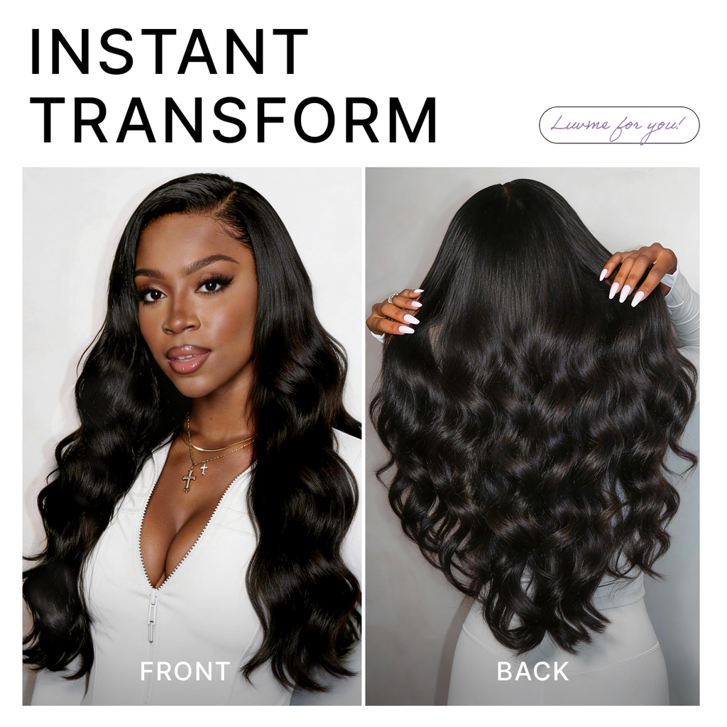 Glueless HD Lace Body Wave T-Part Lace Human Hair Wig - Red | 10"-28"