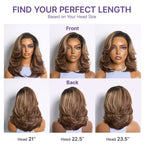Glueless HD Lace Layered T-Part Lace Human Hair Wig - Red | 8"-14"
