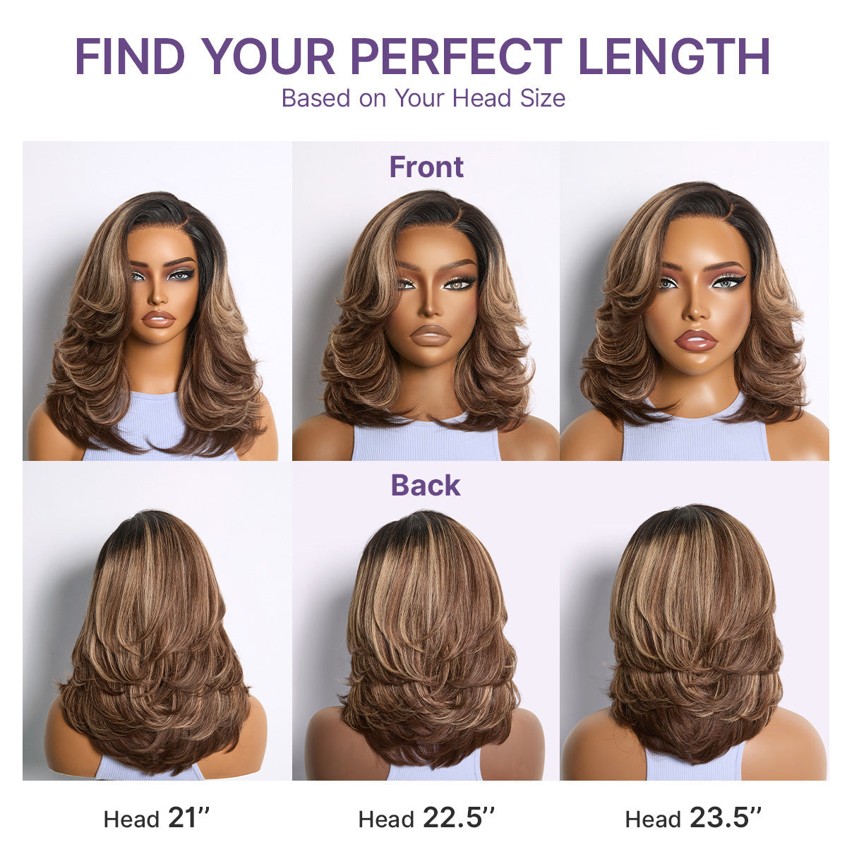 Glueless HD Lace Layered T-Part Lace Human Hair Wig - Red | 8"-14"