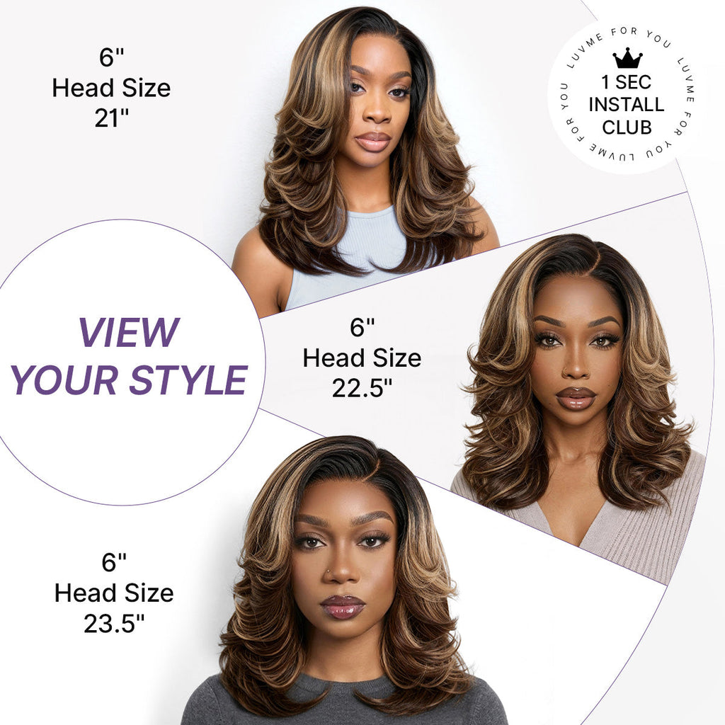 Glueless HD Lace Layered T-Part Lace Human Hair Wig - Red | 8"-14"